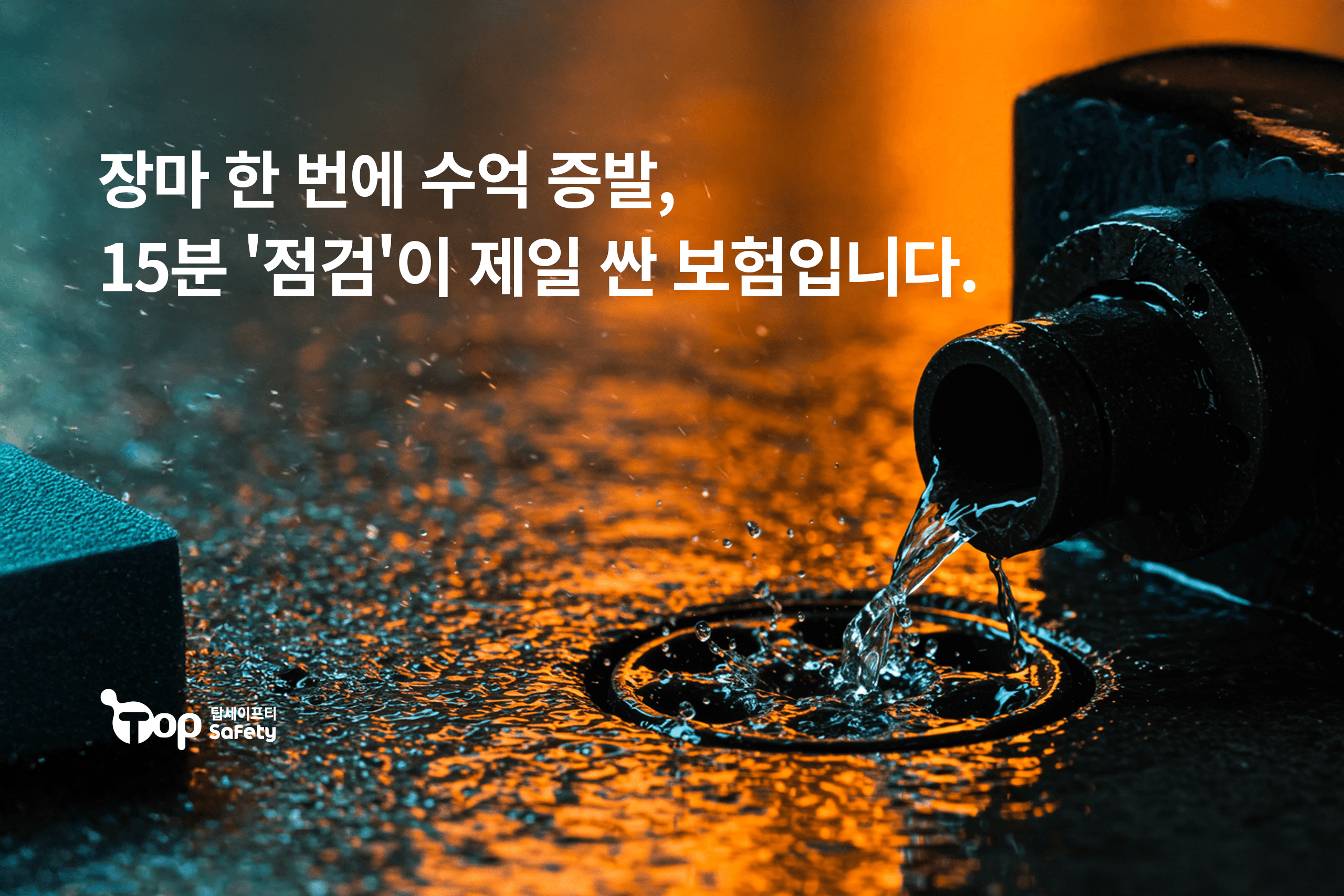 스톰워터 관리, 15분 대비가 당신의 회사를 지킵니다