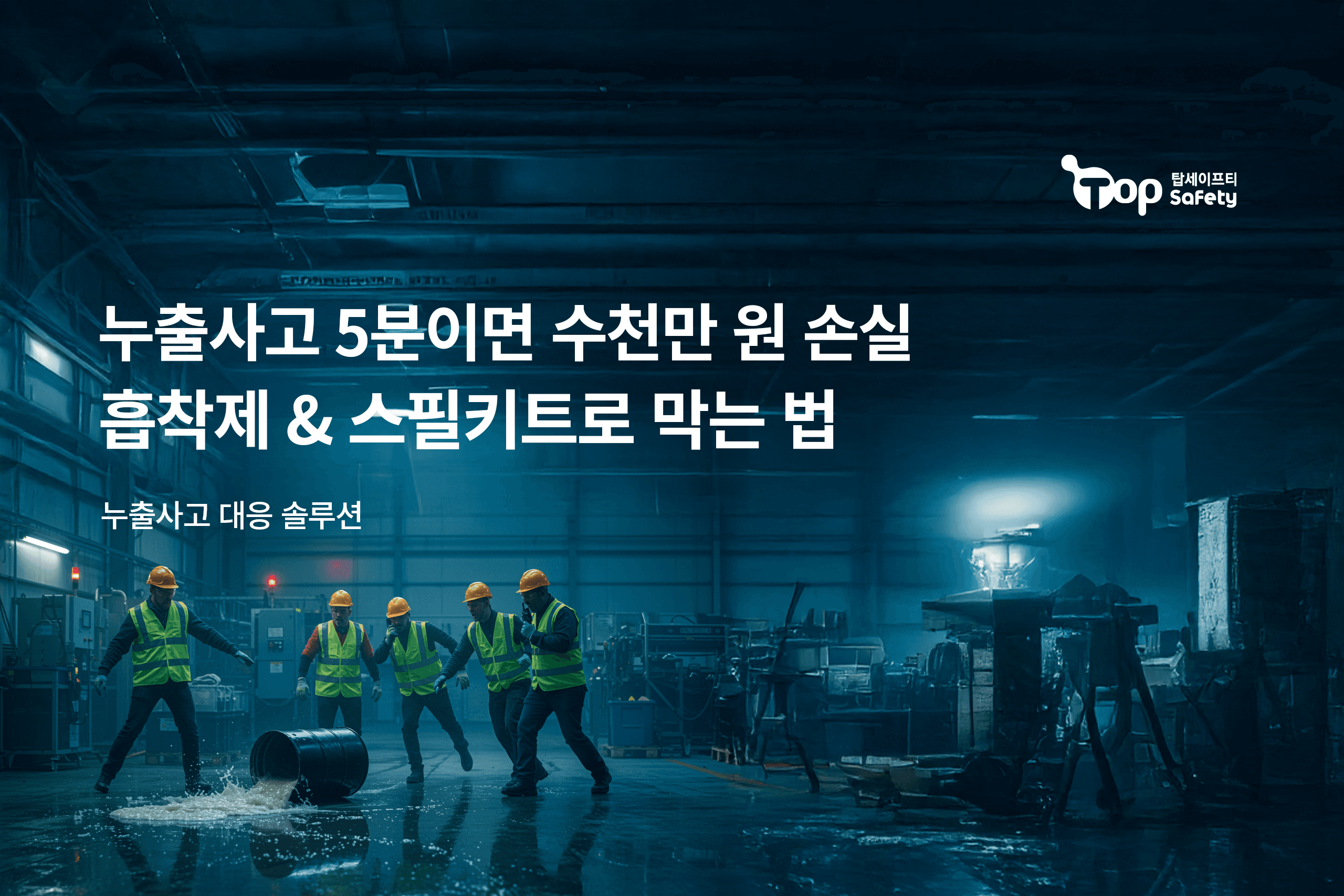누출사고 5분이면 수천만 원 손실! 흡착제 & 스필키트로 막는 법