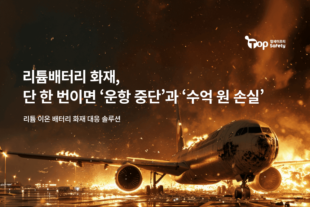 리튬배터리 화재, 단 한 번이면 ‘운항 중단’과 ‘수억 원 손실’