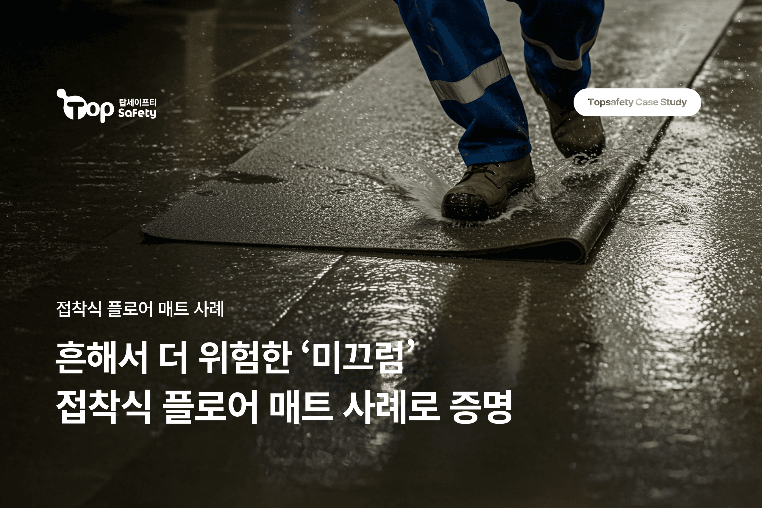 고객사례 | 미끄럼 사고 예방, 접착식 플로어 매트로 해결