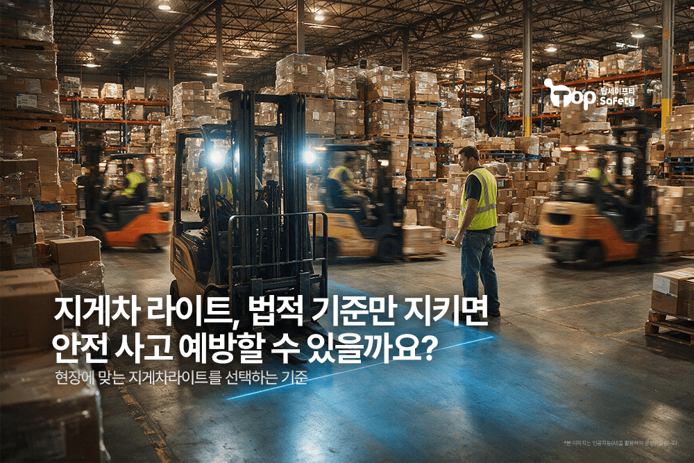 지게차 라이트, 법적 기준만 지키면  안전 사고 예방할 수 있을까요?