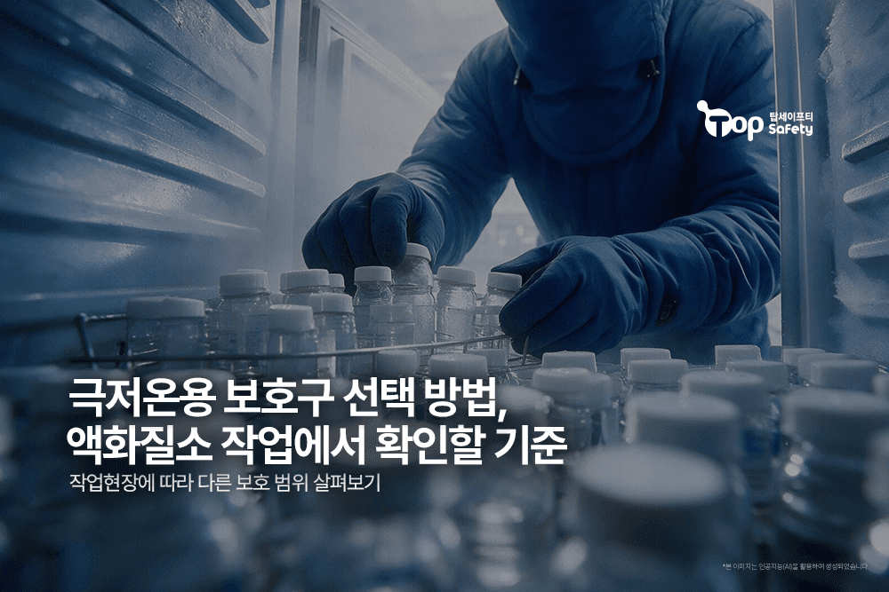 극저온용 보호구 선택 방법, 액화질소 작업에서 확인할 기준