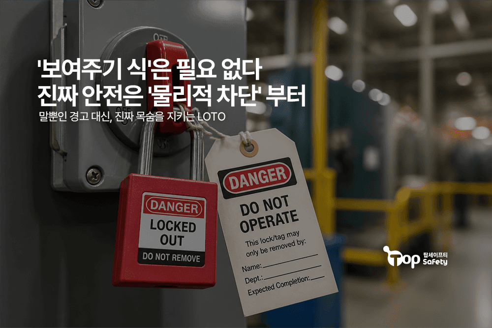 '보여주기 식'은 필요 없다
진짜 안전은 '물리적 차단' 부터