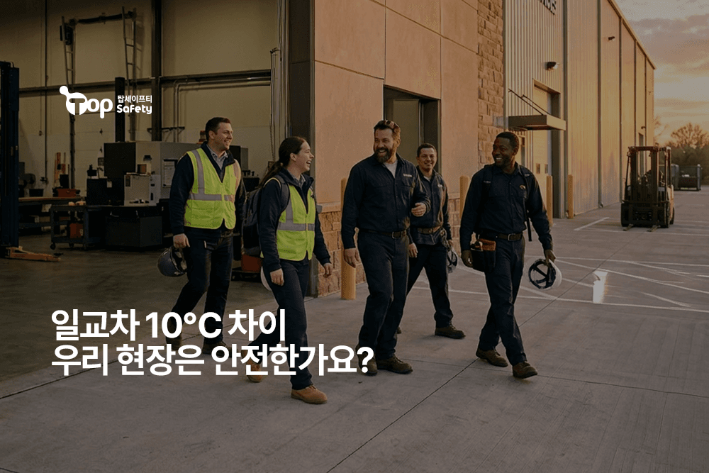 일교차 10℃ 차이 우리 현장은 안전한가요?