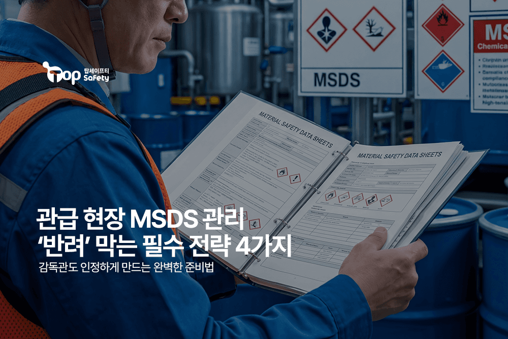 관급 현장 MSDS 관리, ‘반려’ 막는 필수 전략 4가지