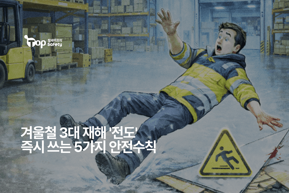 겨울철 3대 재해 '전도' 즉시 쓰는 5가지 안전수칙