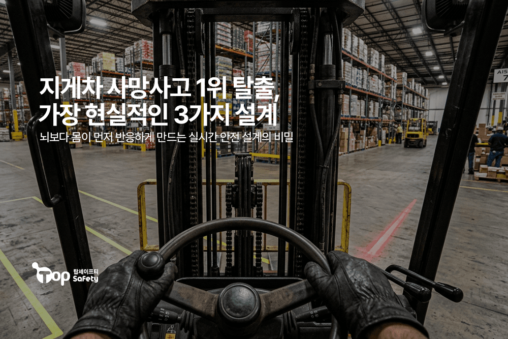 지게차 사망사고 1위 탈출, 가장 현실적인 3가지 설계